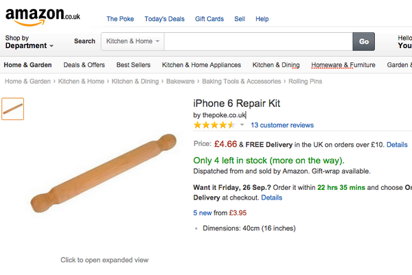 ThePoke's tweet image. Are you having bendy #iPhone6 issues? There's a solution. (While stocks last.)  #BendGate