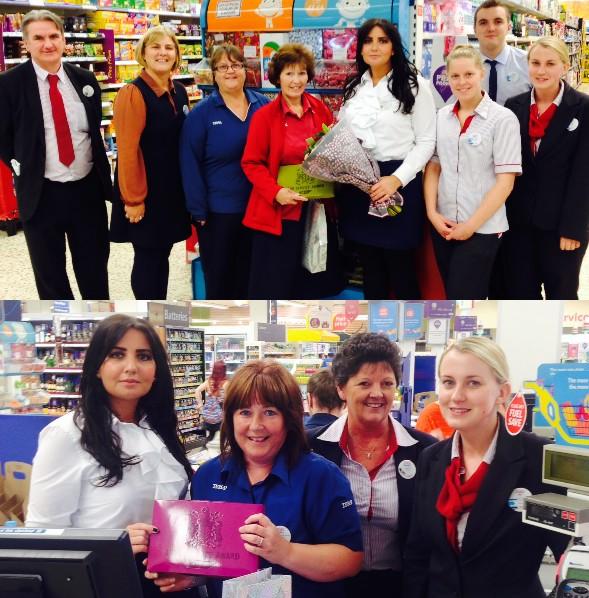 Celebrating a total of 40 years loyal service with Jill and Lesley today!! <a href="/crazykaren222/">karen lewis</a> @J__Dean <a href="/rockysmith73/">Nicola Smith</a>