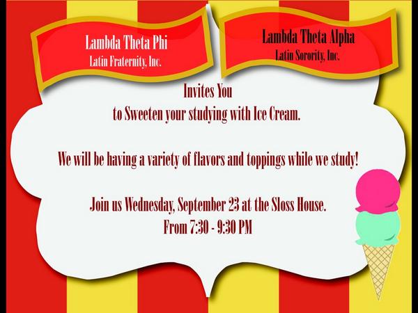 isumgc's tweet photo. We all scream for ice cream! Please join the Lambdas and Lambdas Ladies, tonight @ Sloss house! http://t.co/GajQ57Hnlk