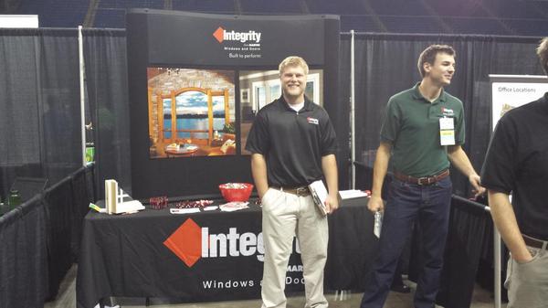 BetsyAlberty's tweet photo. Come visit us at the NDSU Career and Tech expo! @integritywindow http://t.co/8dUrcvdt9u