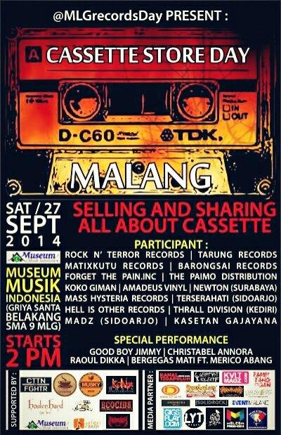 H-2, kalo dalam bahasa jawa berati emben iki acarae #CassetteStoreDayMLG