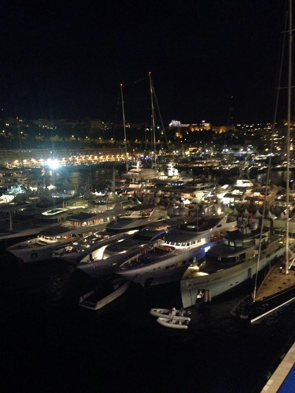 GMComms's tweet photo. @mys_monaco at night #gmcomms2014 #vsat #satcoms #monaco #yachtclub http://t.co/4BUNgYKgV0