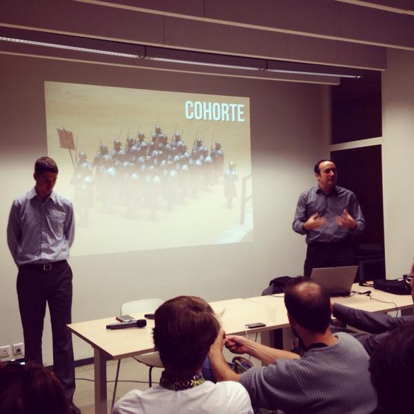 Lbewang's tweet photo. "@CaroleJuge: #leanstartup with @MatthieuGarde and @fdebane for @startlead #parisChapter @Lbewang http://t.co/lufql24TKn"