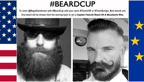 RegalGentleman's tweet photo. Spread the words gents. The #BeardCup is in full swing. So far we have #TeamEurope smashing #TeamUSA @TheTailoredUK http://t.co/Ne1Dtbg7Yy