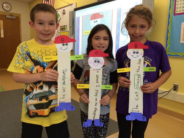MTEGrade2's tweet photo. Second graders and their sentence buddies! #bscsd http://t.co/3m6UFJWarr