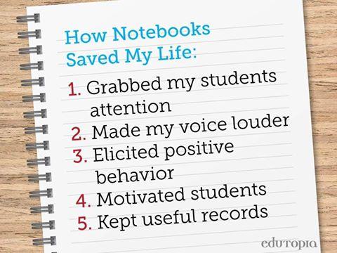 LucasBoscacciEd's tweet photo. This teacher’s secret weapon? A plain ol' notebook! Learn how: http://t.co/5TPODhFfBX. http://t.co/uHvhsLh1yb