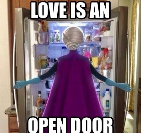 Love is an open door