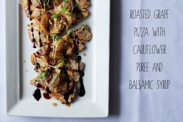 SixMain's tweet image. New blog post: Roasted cauliflower &amp;amp; grape flatbread. GF Vhttp://rachelcarr.com