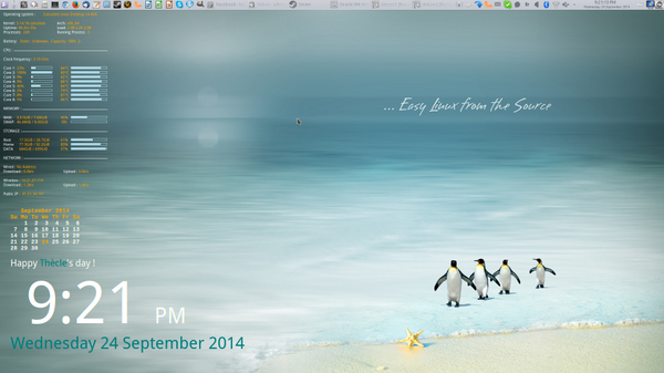 _adriend_'s tweet photo. #Conky on #CalculateLinux : Personnalize your desktop how you want ! http://t.co/SWa8Ot2JMQ