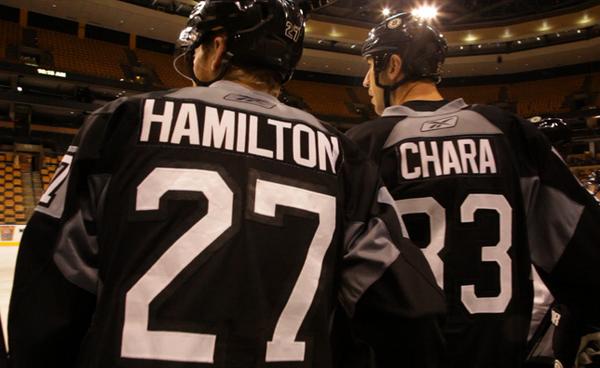 NHLBruins's tweet photo. Dougie Hamilton &amp; the B's are ready to get on the ice again at TD Garden. Watch Bruins Beat: http://t.co/nTqhLNRMXi http://t.co/kxeg0TGWtj