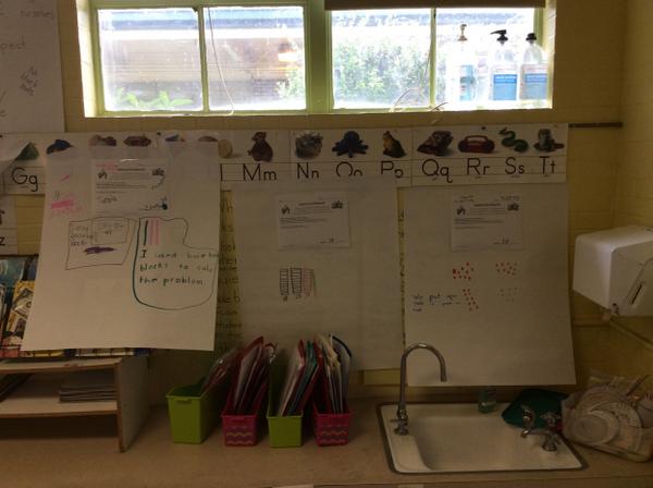 KevinJHasinger's tweet photo. Evidence of students using differentiated strategies in a @SatchelFord 2nd Gr classroom. #SF2014 #MathEvolution http://t.co/5Ad8yiPAQW