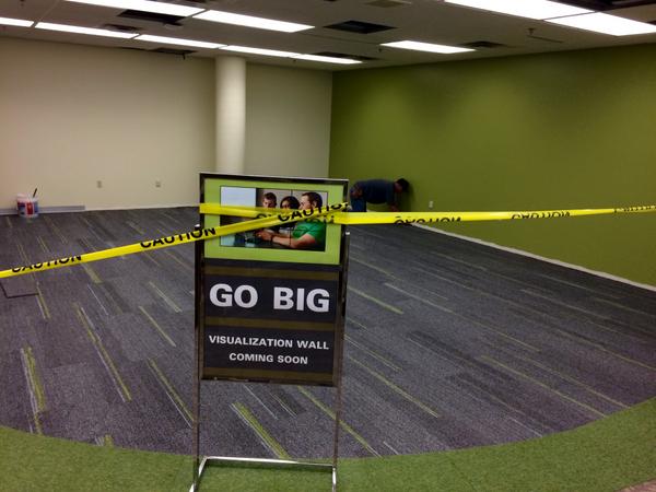 SandTInfoTech's tweet photo. S&amp;T Library making progress on new home for the MinerView Video Wall #ITRSS http://t.co/aWqJJun1ou