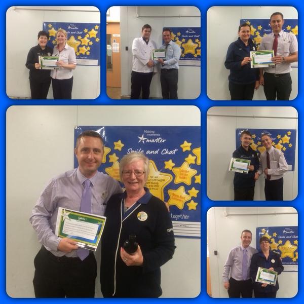 Celebrating excellent service #smile&amp;chat <a href="/hamiltoncol/">Colin Hamilton</a> <a href="/M44RNE/">Marne Cheeseman</a> <a href="/gilesbelsey/">G11SEY</a> <a href="/G29SSS/">Group 29</a>