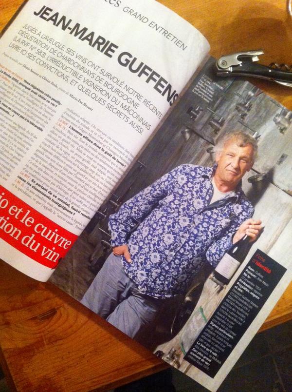 <a href="/XavierKat/">Xavier Kat, Okhuysen</a> <a href="/OkhuysenWijn/">Okhuysen</a> in nieuwe revue de Vin de France ... #guffens