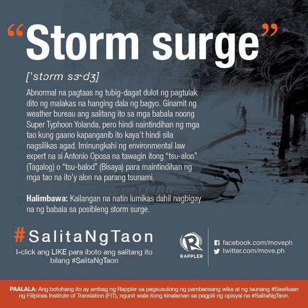 Ang 039 Storm Surge 039 Ba Ang Karapat Dapat Na Salitangtaon Bumoto Rito Rappler Scoopnest