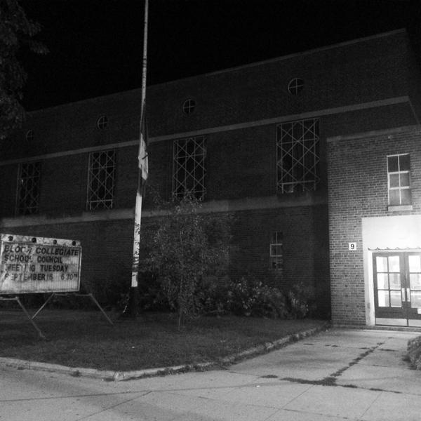 Nice 2 see my high school in #toronto #bloorcollegiate still a dump only good thing about it was strip club near by
