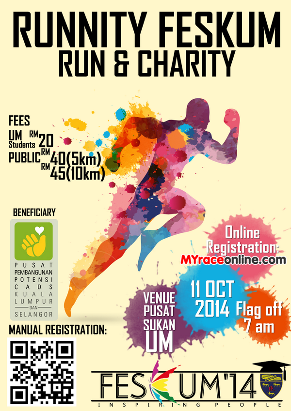 feskum14's tweet photo. Selamat pagi! Jom berlari sambil beramal dgn mendaftar utk #Runnity #FESKUM14
(Bayar Manual) :http://t.co/oKZxmplwkO http://t.co/nk9fSMCAQL