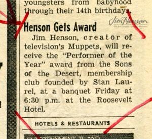 Happy Birthday, Jim Henson! Im sure all the bygone Sons wishes you the same! 