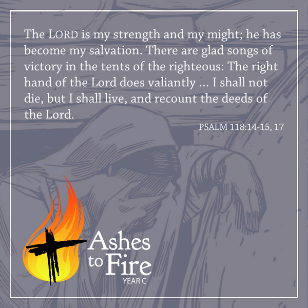 Part of a morning meditation for #AshesToFire, Year C