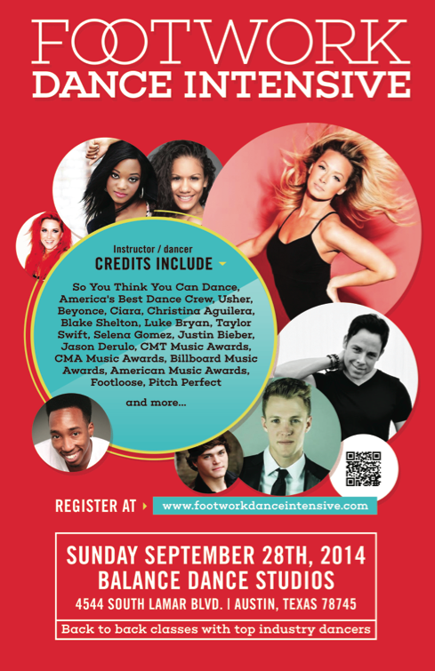 TheRealFootwork's tweet photo. Hey Austin, 4 days left. We can't wait to see you!!! There's still time 2 register. SHARE http://t.co/JHe2XUcLhx http://t.co/8ZUs39Jwe5