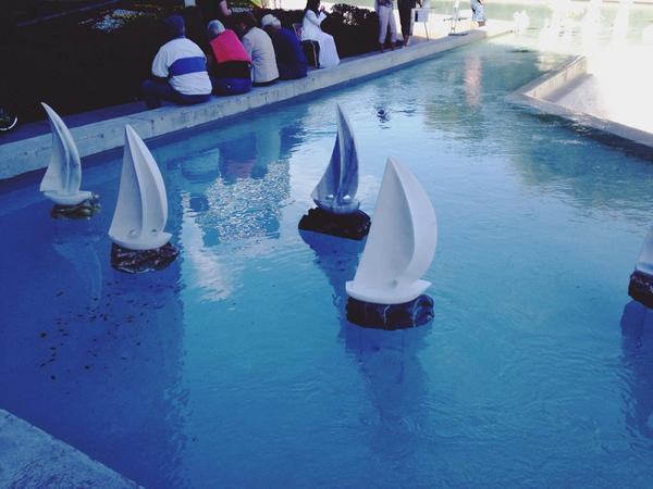 sailboats carved out of porcelain #ArtPrize2014