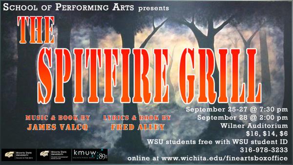 WSU_SPA's tweet image. Opening Tomorrow Night! 'The Spitfire Grill'. wichita.edu/fineartboxoffi…