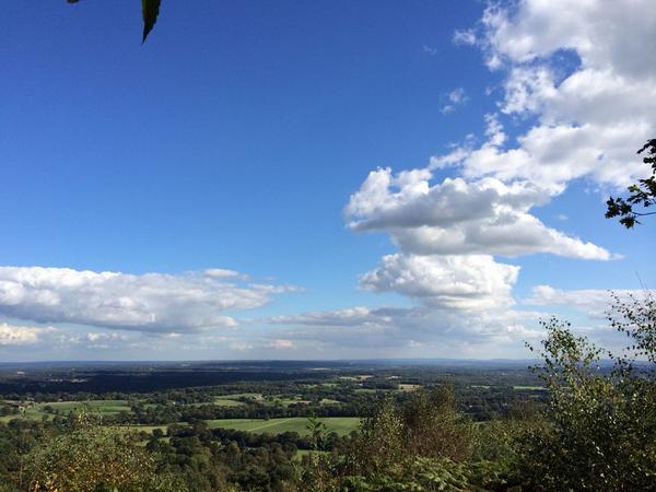 StGabrielsPrim's tweet photo. Fantastic view from the top of Pitch Hill yesterday - look at the blue sky #blessed #sayerscroft @SCTrust http://t.co/9YcOqHSIwx