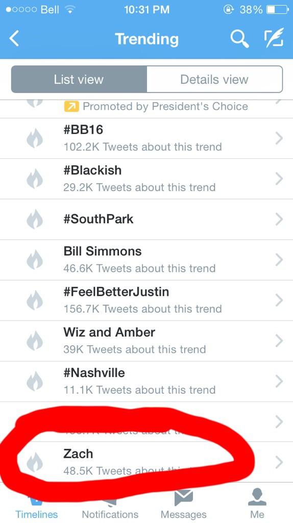 ranceypantcey's tweet photo. Currently trending in Canada yessss 
#ZachAttack #Zach4AFP @ranceypants http://t.co/FAc36BFea5