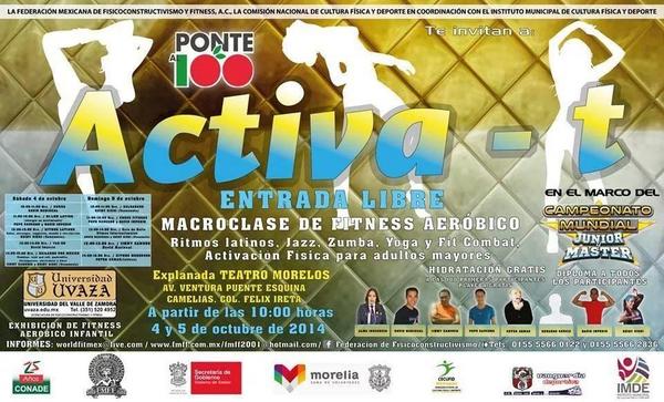 codefitnessmx's tweet photo. @Mariscal_David  y Peter Armas presentes, 4 y 5 de Octubre en @morelia http://t.co/VbIP4bZPau