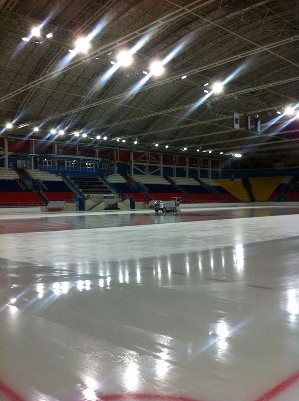 Precis tränat i Khabarovsk. Fantastiskt fin arena och perfekt is. Tror det blir en bra vecka. #Jenisej #ryskacupen