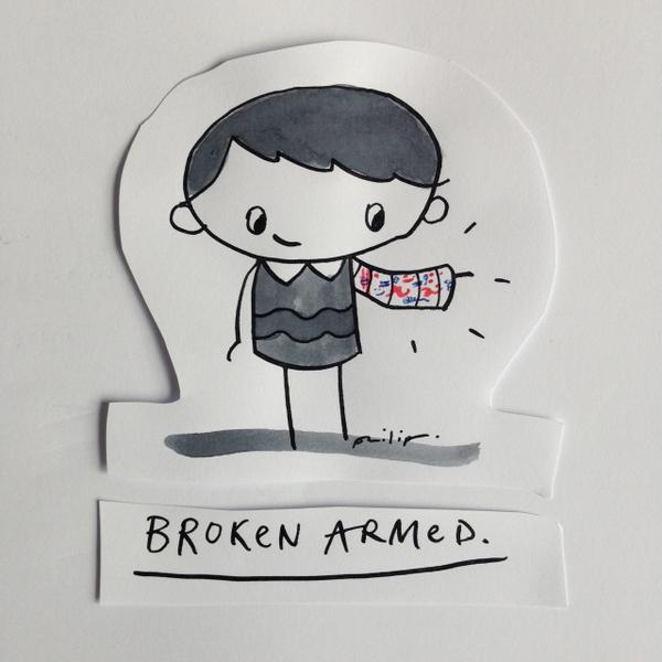 PeeBoy's tweet image. When things break, friends cheer you up. A wee scribble... #CastOfCharacters