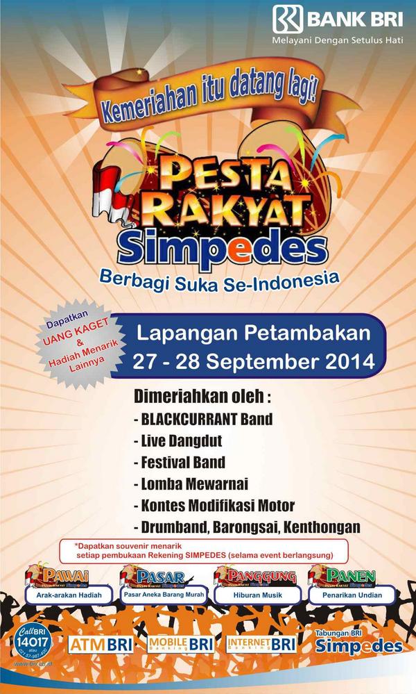 #EventBARA "<a href="/Blackcurrant40/">BLACKCURRANT_Top40</a>: Pesta Rakyat Simpedes at Lap.Petambakan,Banjarnegara | sabtu,27Sept'14 | 20.00- selesai "