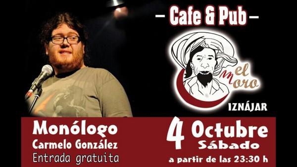 ElMoroIznajar's tweet photo. NOCHE de HUMOR en @ElMoroIznajar!! Sábado 4 de Octubre a las 23:30h nos visita el monologuista Carmelo González!! http://t.co/V94eiVxh4q
