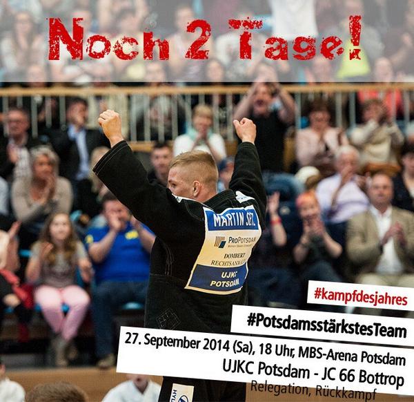 ujkcpotsdam's tweet photo. Noch 2 Tage! #Bundesliga #Potsdam #ujkc #PotsdamsstärkstesTeam #KampfdesJahres @1000ThingsPDM @LH_Potsdam @judobund http://t.co/gjFBksdAf4