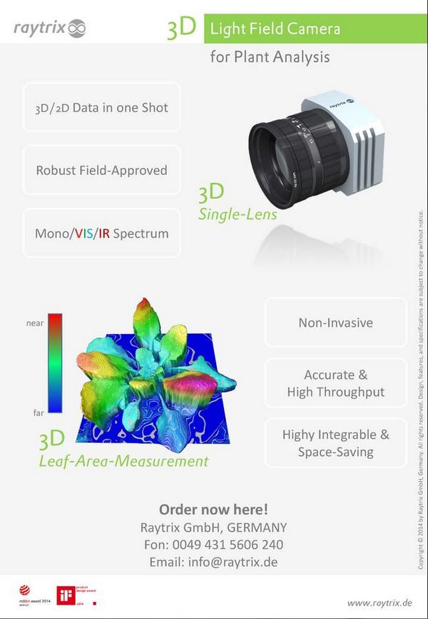 Raytrix42's tweet photo. #plantanalyses
#2Dand3Ddatainoneshot
#phenodays
#lightfieldtechnology@phenodays http://t.co/2May6JrcWr