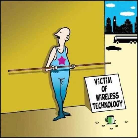 bigkevracer's tweet image. Another tragic victim of wireless technology #techfunthursday @techsoupcanada @TechnologyTrust