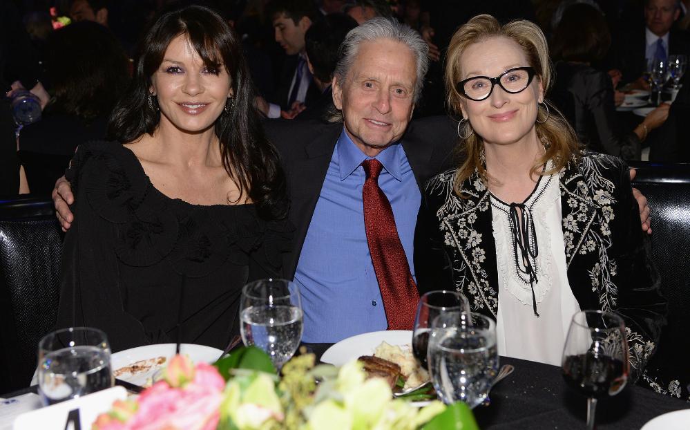 Happy birthday to Catherine Zeta Jones and husband Michael Douglas! 3 Academy Award winners together        