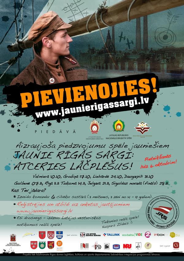 10.10.14.@valmiera_lv notiks pirmā spēle Jaunie Rīgas sargi:Atceries Lāčplēšus! kopā ar <a href="/Latvijas_armija/">NBS</a>  karavīriem!