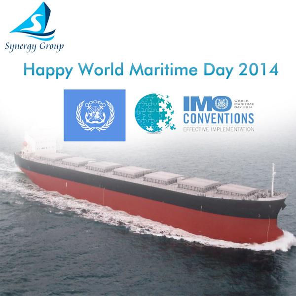 IMOHQ's tweet photo. RT @SynergyGroup06: To all our friends - wish you a very Happy #WorldMaritimeDay!
@IMOHQ http://t.co/XKrJY0YDJu Many thanks for the support!