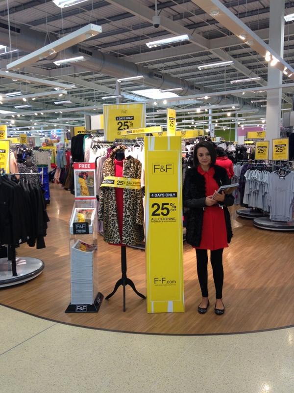 Katie pushing the clothing sale at Salford <a href="/goteamsalford/">team salford</a>