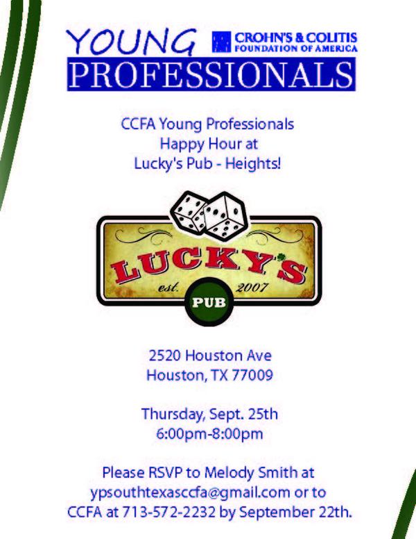 CCFAYP's tweet photo. Join @CCFAYP tonight at Lucky's Pub-Heights! http://t.co/4QL4oI6hQW