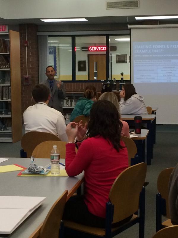 MarlboroHSinNJ's tweet photo. Mr. Liptzin & #Marlboro #ScIPteam preparing for upcoming PD for staff #teamwork #professionaldevelopment http://t.co/M5cV5LmYau