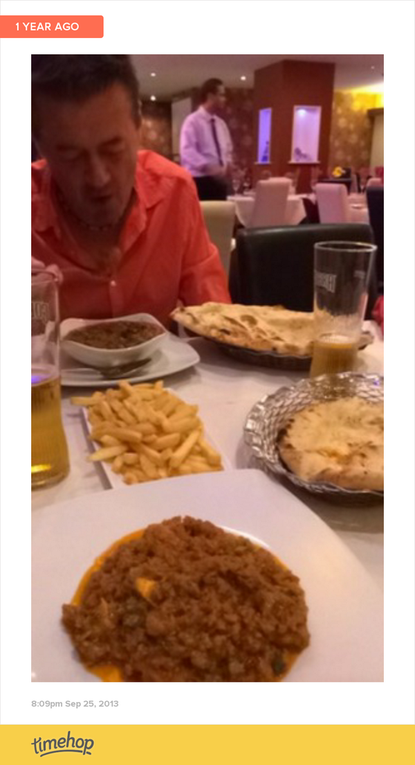stu0385's tweet photo. Out for a meal with the boss...  http://t.co/OVjDgqTzxn http://t.co/g9zkqeGP4e
