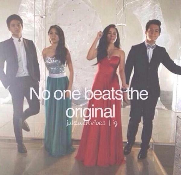 omgJULQUEN's tweet photo. "@TEENQU0TESDIARY: How about the 4 of them together? #GGVRequestGuests KATHNIEL and JULQUEN http://t.co/Pob0ZYmZ82"