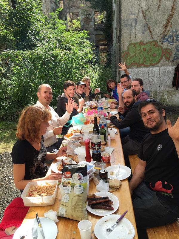 codezigo's tweet image. Petite pause #coworking à la filature de Ligugé #patchworking #Poitiers