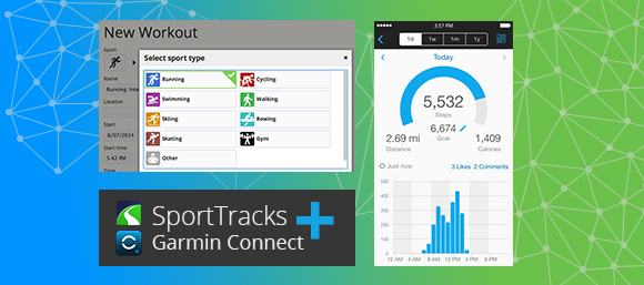 SportTracks.mobi od sedaj z API Garmin Connect. #gadgetzavse #SportTracks #garmin | goo.gl/pZZrox