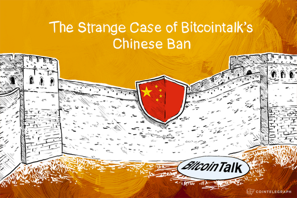Cointelegraph's tweet image. The Strange Case of Bitcointalk’s Chinese Ban - goo.gl/xYvys1 #Bitcoin #China