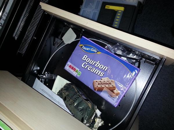 When you find a pack of biscuits in your work desk drawer, best day ever!!