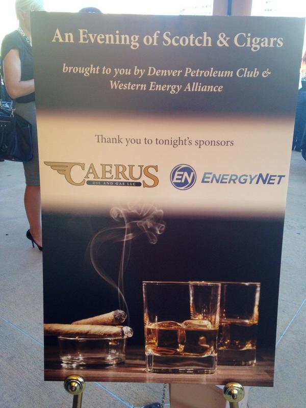 DenverPetroClub's tweet image. Thanks to those who joined @DenverPetroClub and @WesternEnergy1 for Scotch &amp;amp; Cigars! #EnergyNet #CaerusOilGas