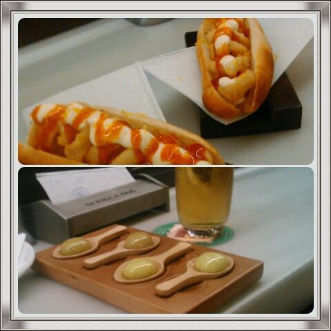 Olivetes y bocata de calamares. <a href="/BLK713/">Borja Laita ll*ll</a> #vermuth #laBodega1900 #tikets #cullonsKBo #esferificació